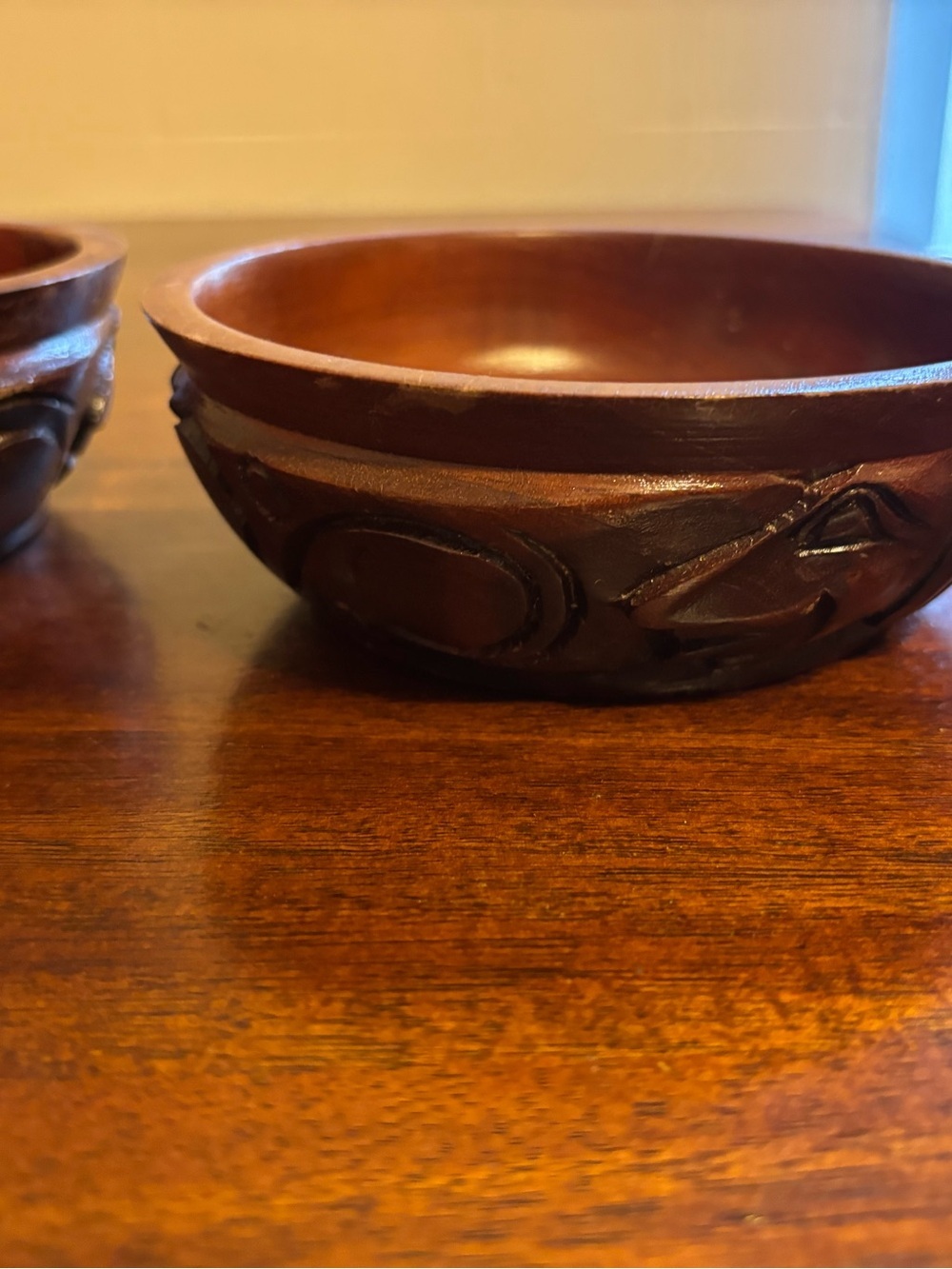Handmade Wooden Bowls Lot Of 4 - Picture 5 of 15